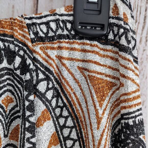 Vintage 60s MOD Daisy's Originals of Miami Metallic Paisley A-Line Maxi Skirt - Picture 6 of 12